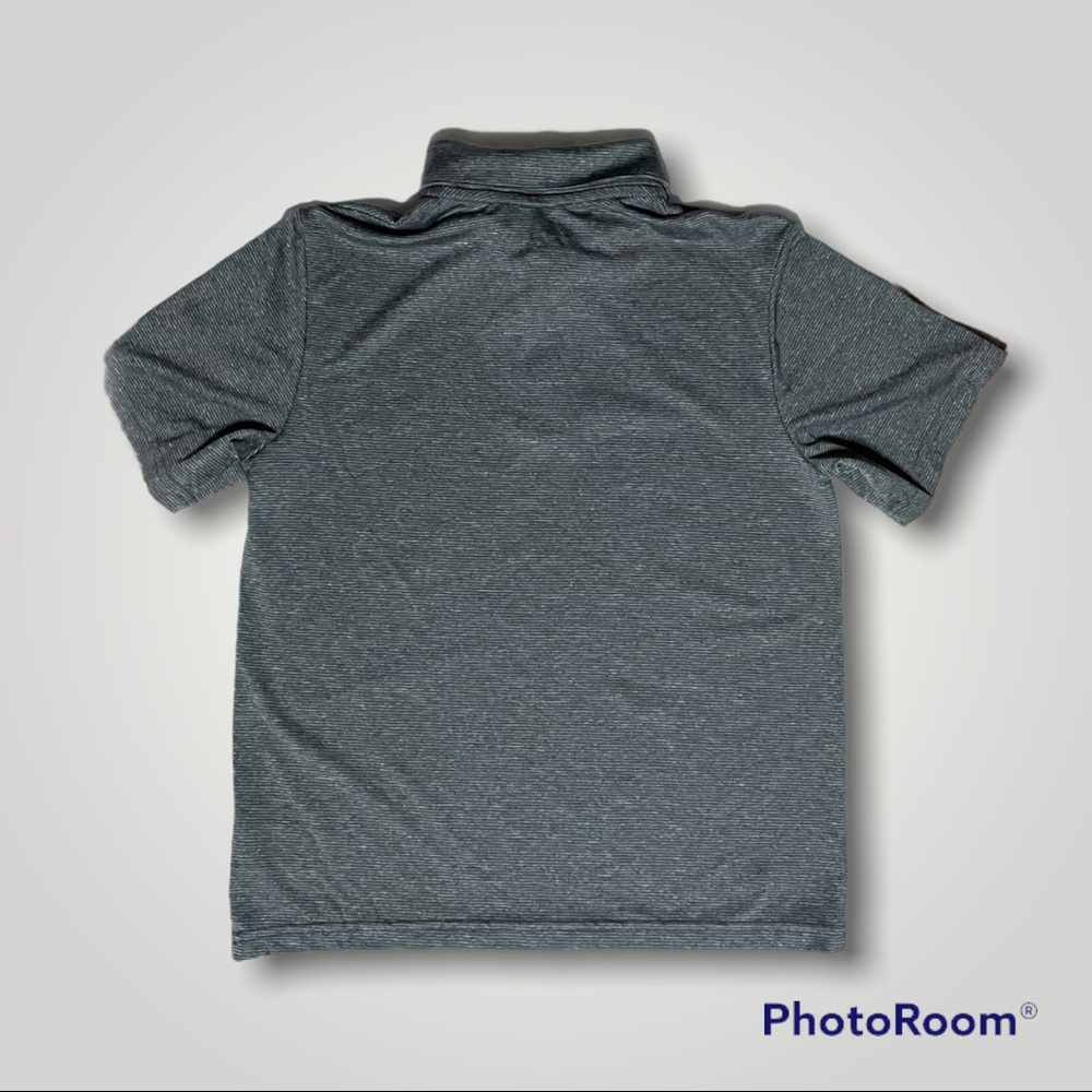 Champion Gray Pinstripe Active Wear Polo Shirt - Picture 2 of 11